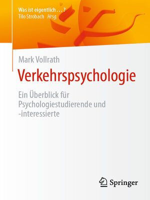 Verkehrspsychologie - ebook
